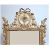Image 2 : A CARVED GILTWOOD DECORATED NEOCLASSICAL STYLE LOOKING GLASS