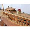 Image 4 : AN INLAID WALNUT SCALE MODEL OF A YACHT