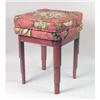 Image 1 : A CHINESE STYLE RED-PAINTED STOOL