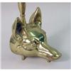 Image 3 : A CAST BRASS FOX-FORM DOOR STOP