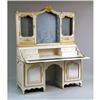 Image 2 : A LOUIS XVI STYLE CREAM AND GILT-DECORATED BUREAU CABINET