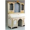 Image 3 : A LOUIS XVI STYLE CREAM AND GILT-DECORATED BUREAU CABINET