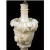 Image 4 : A PAIR OF WHITE ALABASTER URN-FORM TABLE LAMPS