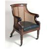 Image 2 : A PAIR OF EARLY VICTORIAN MAHOGANY ARMCHAIRS: