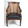 Image 4 : A PAIR OF EARLY VICTORIAN MAHOGANY ARMCHAIRS: