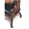 Image 5 : A PAIR OF EARLY VICTORIAN MAHOGANY ARMCHAIRS: