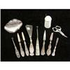 Image 1 : A GROUP OF ELEVEN STERLING SILVER AND SILVER PLATED HANDLED DRESSER ITEMS