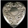 Image 3 : A STERLING SILVER LIDDED GLASS HEART-FORM DRESSER BOX
