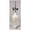 Image 2 : A WHITE ALABASTER URN-FORM LAMP