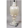 Image 3 : A WHITE ALABASTER URN-FORM LAMP