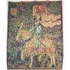 Image 1 : A PAINTED CANVAS COPY OF A MEDIEVAL TAPESTRY