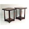 Image 1 : A PAIR OF MAHOGANY SIDE TABLES