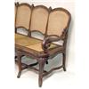 Image 2 : AN UNUSUAL ROSEWOOD CANED SETTEE