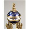 Image 4 : A LOUIS XVI ORMOLU AND WHITE MARBLE GLOBE CLOCK