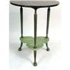 Image 3 : A PATINATED BRASS AND GREEN MARBLE GARDEN TABLE