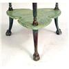 Image 5 : A PATINATED BRASS AND GREEN MARBLE GARDEN TABLE