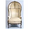 Image 2 : A LOUIS XV STYLE CARVED WALNUT HALL PORTER`S CHAIR