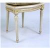 Image 3 : A PAIR OF LOUIS XVI STYLE PAINTED AND PARCEL-GILT CANED SIDE CHAIRS