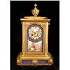 Image 3 : A LOUIS XVI STYLE PORCELAIN AND GILT-METAL TABLE CLOCK