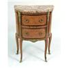 Image 1 : A LOUIS XV/XVI TRANSITIONAL STYLE TULIPWOOD COMMODE