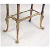 Image 4 : A LATE VICTORIAN BRASS AND GREEN ALABASTER SIDE TABLE