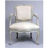 Image 2 : A LOUIS XV STYLE PAINTED FAUTEUIL