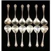 Image 1 : A SET OF TWELVE GORHAM "BARONIAL, OLD" PATTERN (1898) BOUILLON SPOONS