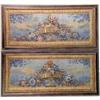 Image 1 : A PAIR OF FRAMED PAINTED FLORAL PANELS