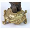 Image 5 : A PAIR OF REGENCE STYLE GILT-METAL AND PAINTINATED BRONZE CANDLEABRA