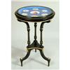Image 1 : A LOUIS PHILLIPE GILT-METAL MOUNTED EBONIZED WOOD AND PORCELAIN CENTER TABLE