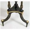 Image 4 : A LOUIS PHILLIPE GILT-METAL MOUNTED EBONIZED WOOD AND PORCELAIN CENTER TABLE