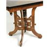 Image 2 : A VICTORIAN WALNUT AND JAPANESE STYLE LACQUER SIDE TABLE