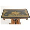 Image 4 : A VICTORIAN WALNUT AND JAPANESE STYLE LACQUER SIDE TABLE