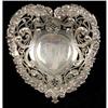 Image 1 : A GORHAM STERLING SILVER HEART-FORM FOOTED BONBON DISH