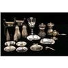 Image 1 : A MISCELLANEOUS GROUP OF STERLING SILVER AND SILVER PLATED TABLE ITEMS
