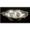 Image 2 : AN UNGER BROTHERS STERLING SILVER SHAPED CIRCULAR BONBON DISH