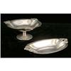 Image 1 : A ROYAL DANISH STERLING SILVER SHAPED CIRCULAR FOOTED COMPOTE WITH MATCHING OVAL DISH