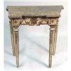 Image 1 : A PAIR OF NEOCLASSICAL PAINTED AND PARCEL-GILT CONSOLE TABLES