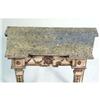 Image 2 : A PAIR OF NEOCLASSICAL PAINTED AND PARCEL-GILT CONSOLE TABLES
