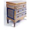 Image 2 : A PAINTED AND PARCEL-GILT NEOCLASSICAL COMMODE