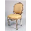 Image 1 : A ROCOCO PAINTED AND PARCEL-GILT SIDE CHAIR
