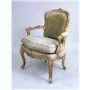 Image 2 : A PAIR OF LOUIS XV STYLE CARVED GILTWOOD FAUTEUILS