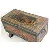 Image 3 : A PAINTED LEATHER TRAVELING TRUNK
