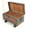 Image 5 : A PAINTED LEATHER TRAVELING TRUNK