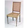 Image 4 : A LOUIS XVI STYLE PAINTED AND PARCEL-GILT SMALL SETTEE
