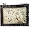Image 1 : A FRAMED SILK EMBROIDERY PANEL