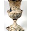 Image 3 : A GRAINED WHITE AND GRAY-MARBLE CAMPANA-FORM GARDEN URN