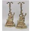 Image 1 : A PAIR OF VICTORIAN STYLE CAST-BRASS DEER-FORM DOORSTOPS