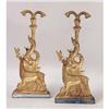 Image 5 : A PAIR OF VICTORIAN STYLE CAST-BRASS DEER-FORM DOORSTOPS