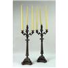 Image 1 : A PAIR OF LOUIS PHILLIPE STYLE BRONZE CANDELABRA